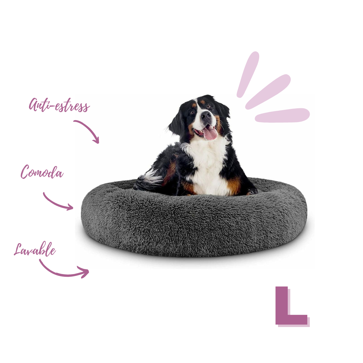 Cama Anti-Estrés Para Perros y Gatos