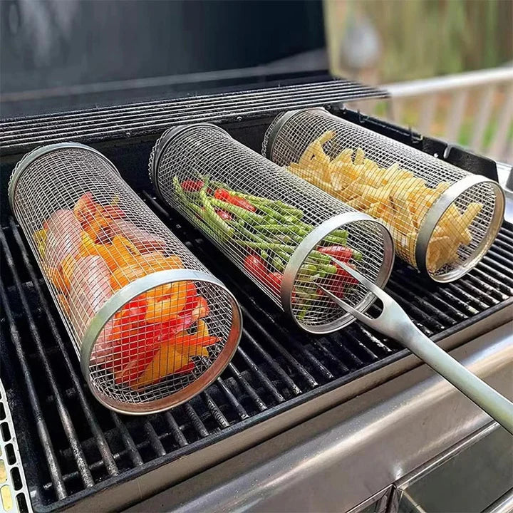 Cesta De Parrilla De Acero Inoxidable