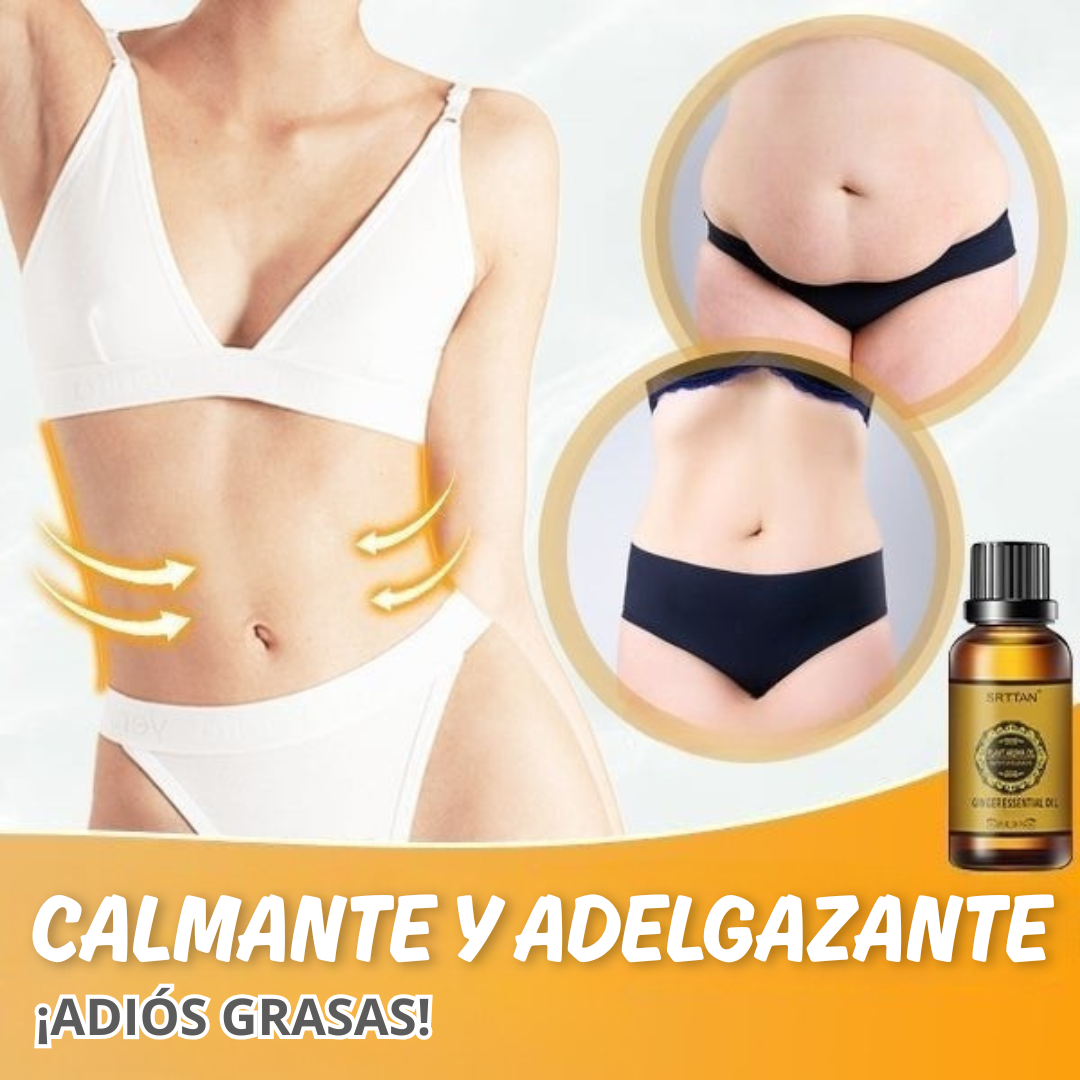 Aceite de jengibre para reducir barriga