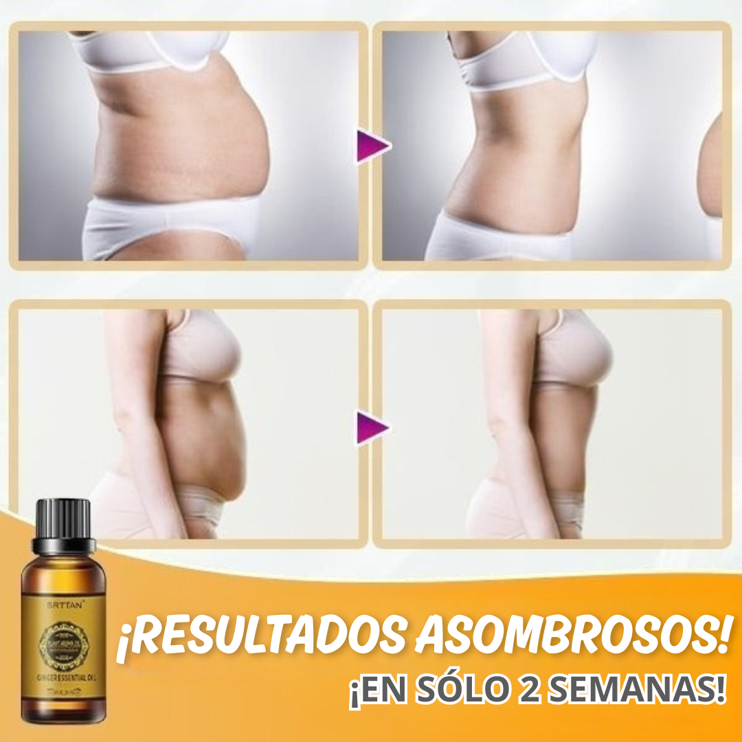 Aceite de jengibre para reducir barriga