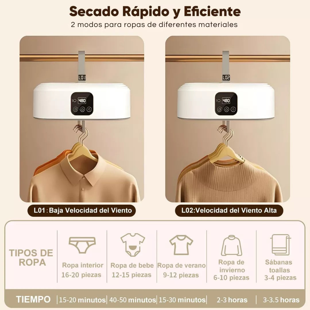 Secador De Ropa Portatil Ultra Rapido
