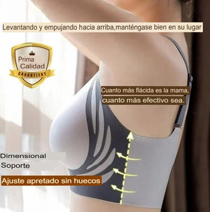 Sujetador de soporte superior sin aros  No más senos caídos
