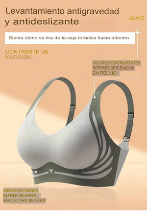 Sujetador de soporte superior sin aros  No más senos caídos