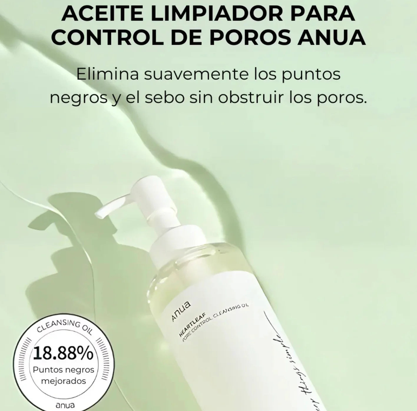 Aceite limpiador para el control de poros