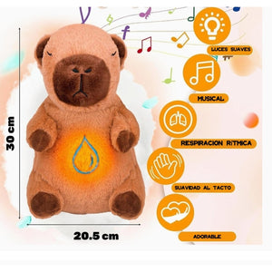Capibara que respira para el estrés y ansiedad.